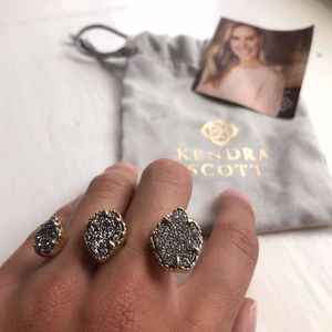 KENDRA SCOTT Double Ring Gold/Platinum